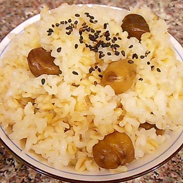 甘栗入りのプチ鍋ご飯